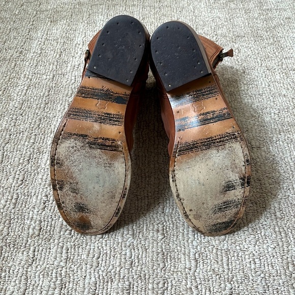 Georgina Goodman Billy Lace Up Mid Shaft Block Heel Cognac Brown Ankle Boots 6.5 - Picture 11 of 13